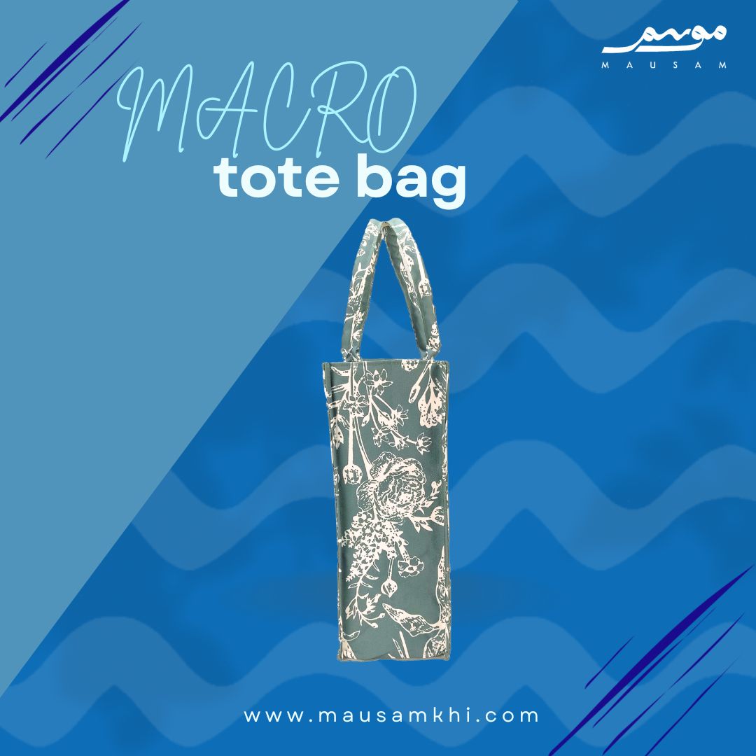 INKED MONO FLORAL (LARGE TOTE BAG)