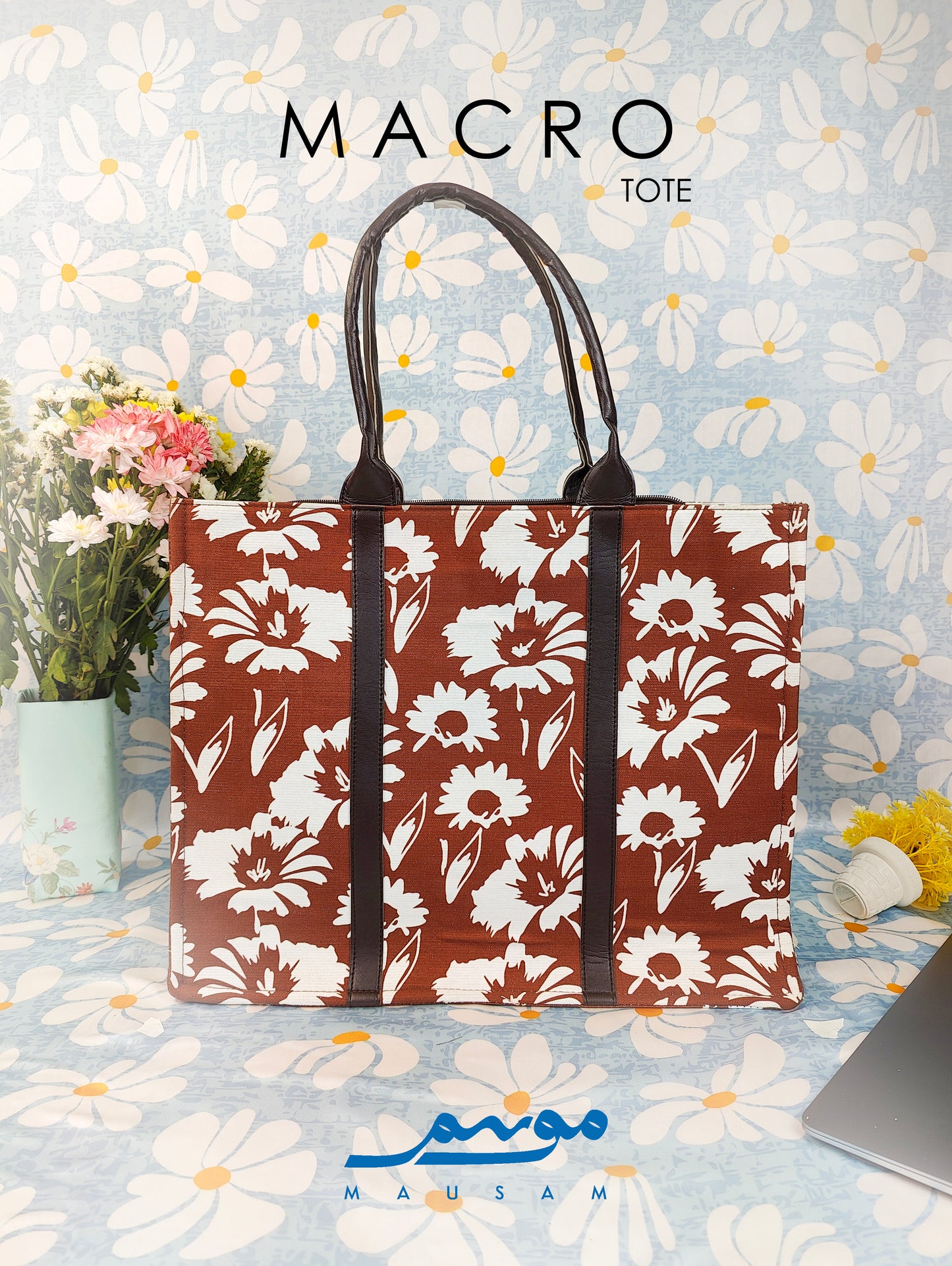 FLORAL LARGE TOTE BAG